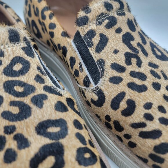 Lucchese Women 9M Leopard Cowhide Loafers Casual Shoes Made in Brazil Excellent - Picture 12 of 16